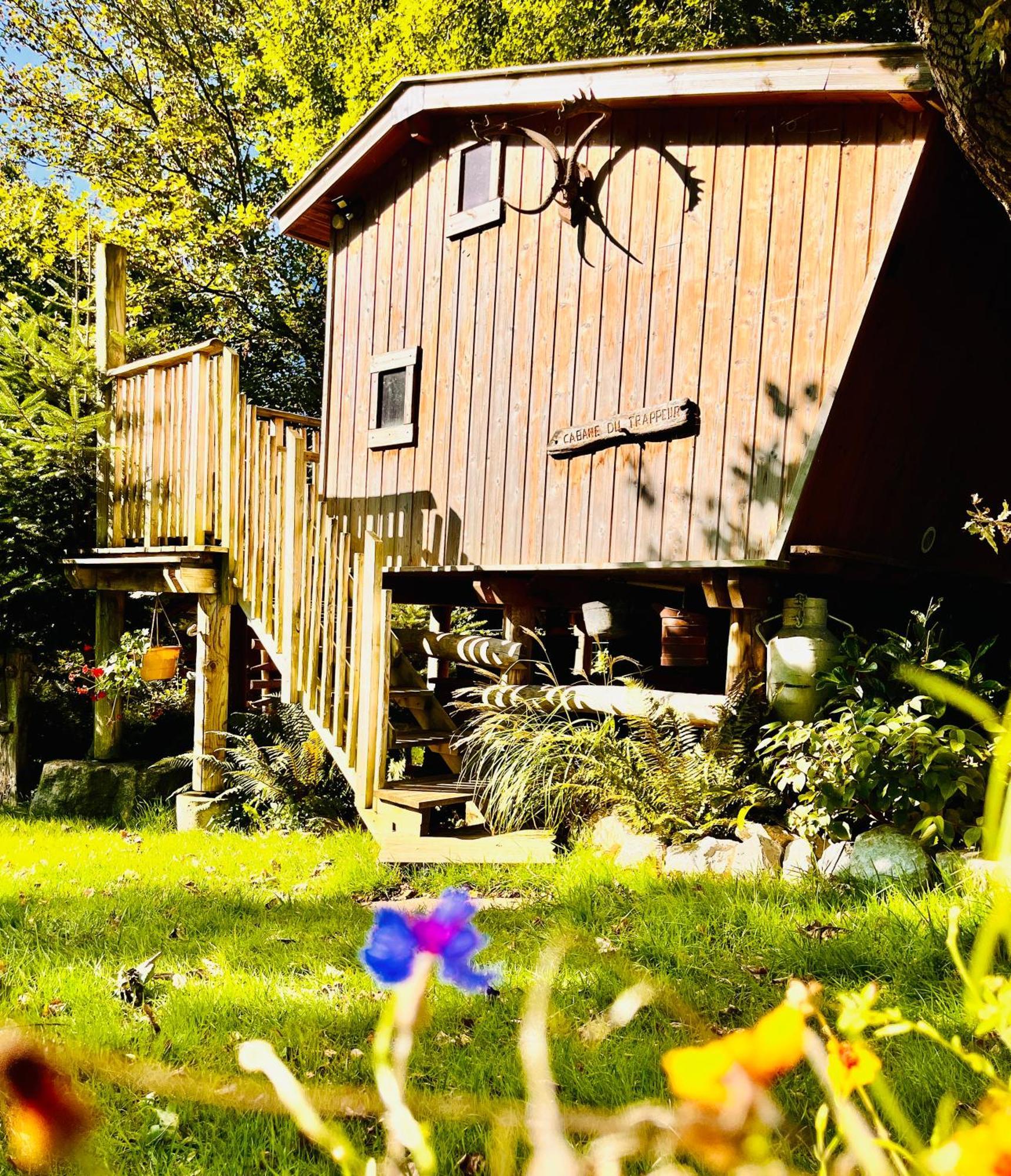 La Cabane Perchee Du Trappeur エクランヴィル エクステリア 写真