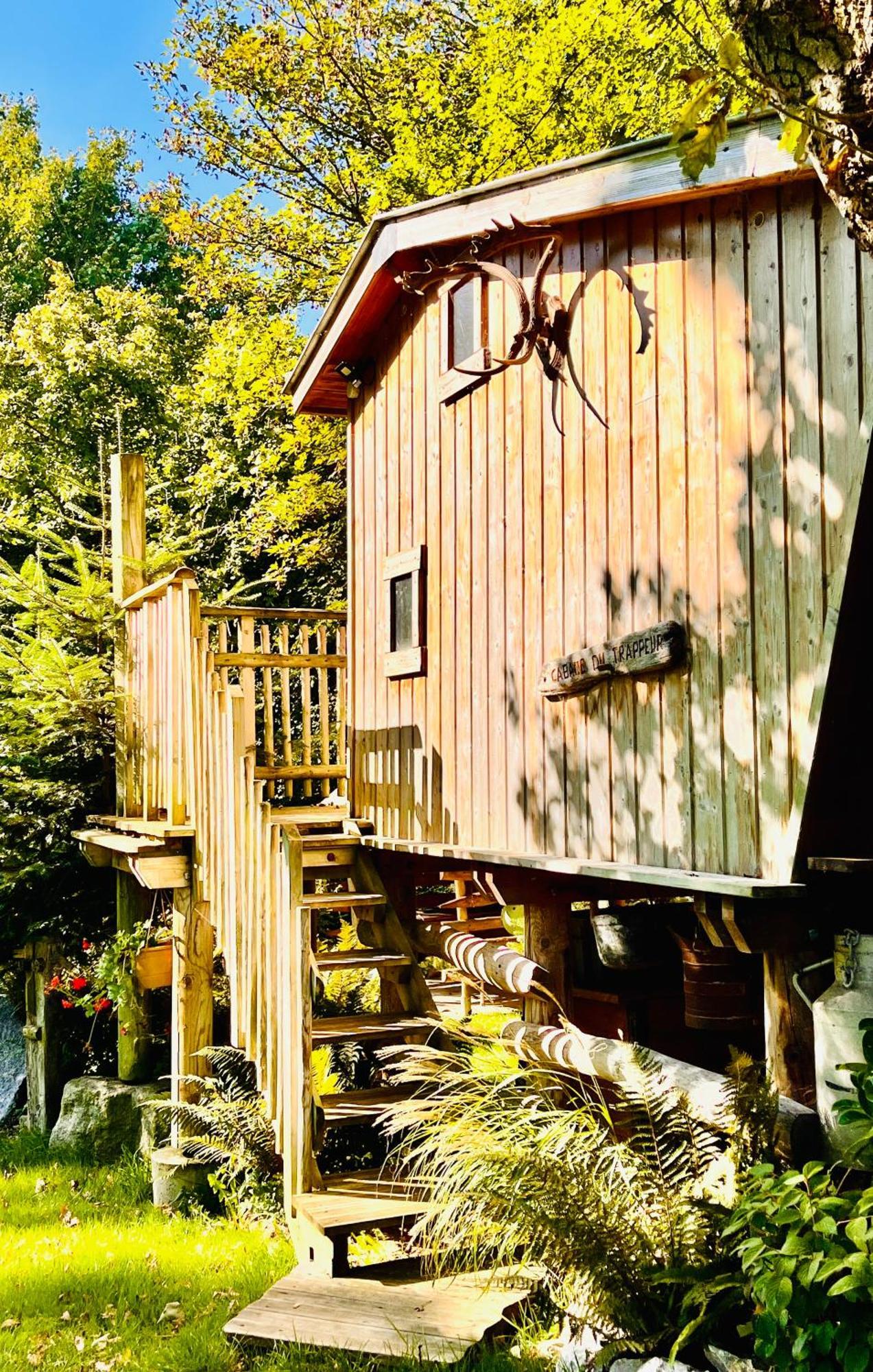 La Cabane Perchee Du Trappeur エクランヴィル エクステリア 写真