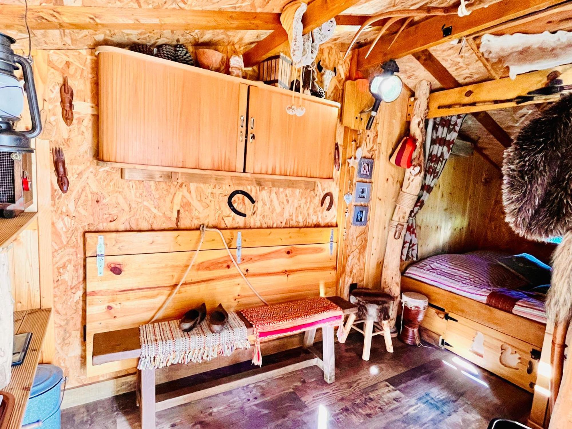 La Cabane Perchee Du Trappeur エクランヴィル エクステリア 写真