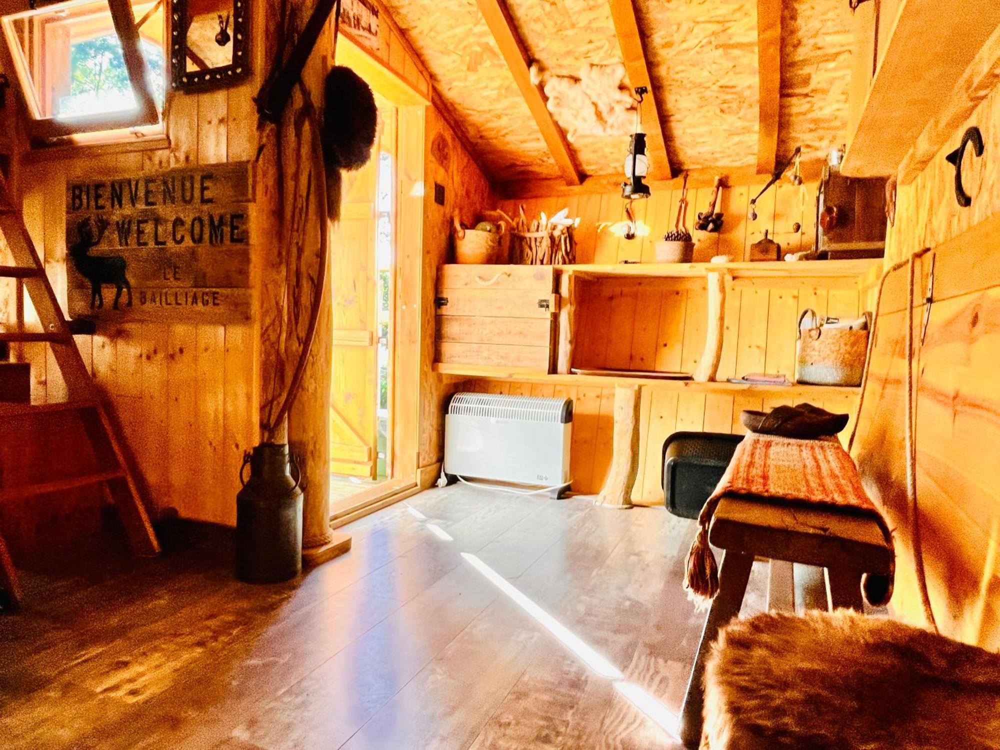 La Cabane Perchee Du Trappeur エクランヴィル エクステリア 写真